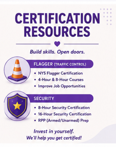 Certification Resources flyer