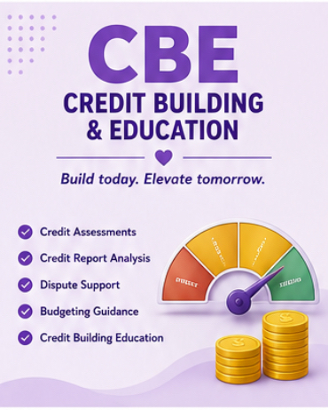 CBE — Credit Building & Education flyer